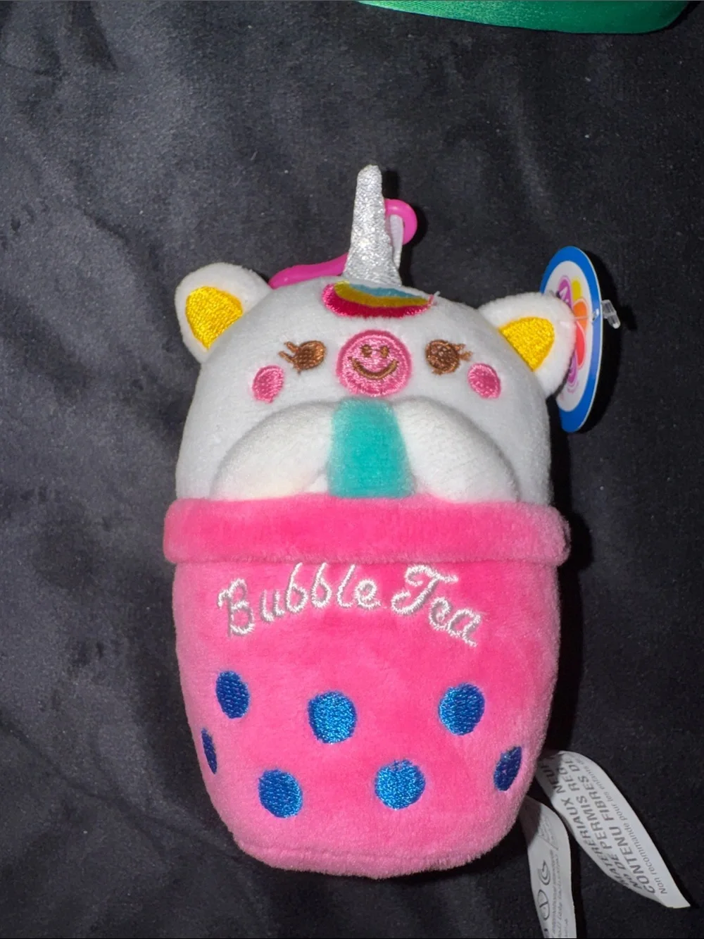 Stacking Crayons Phone Sling Bag Fruit Theme Paper Clips Kawaii Bubble Tea Plush